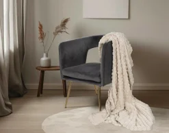 BEST MOBILIER - Sweety - plaid - 150x200 cm - en velours