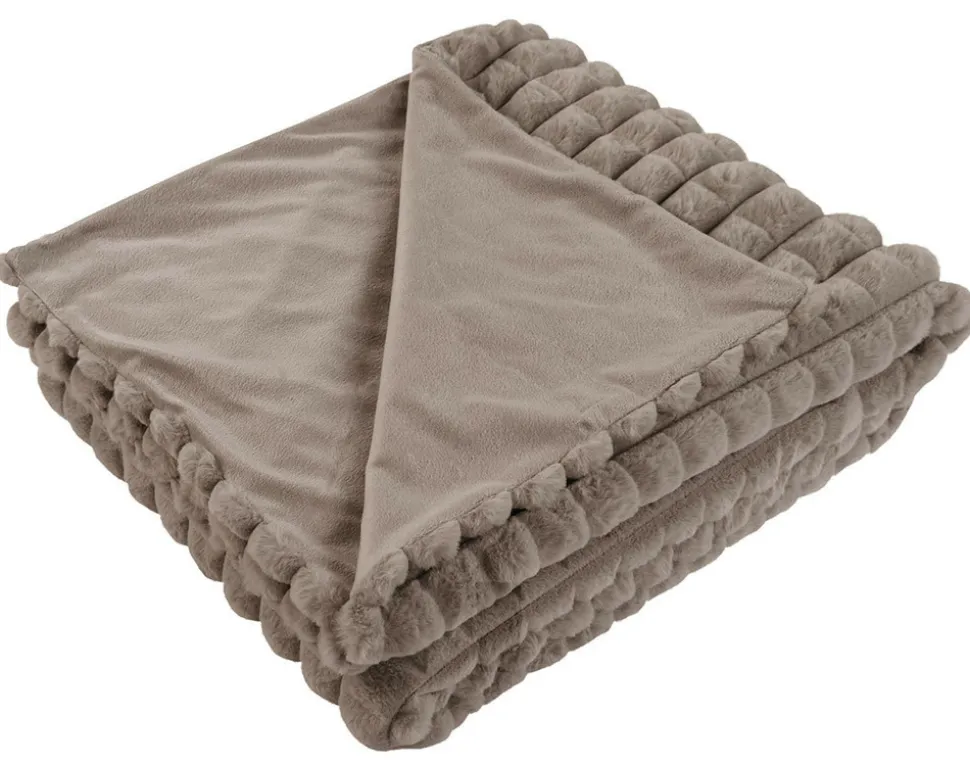 BEST MOBILIER - Sweety - plaid - 150x200 cm - en velours