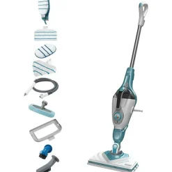 Black+decker nettoyeur balai vapeur 1600w bleu - bhsm166dsmqs