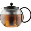 BODUM - Théiere à piston bodum - assam - couvercle plastique - filtre en inox - 1.0 l
