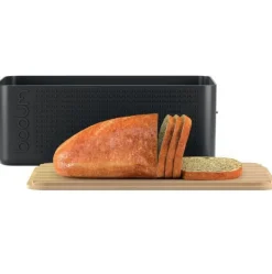 Bodum boîte à pain 29cm bambou/plastique noir - 11740-01