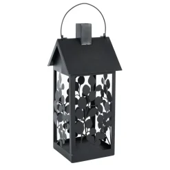 BOLTZE - Lanterne d'extérieur pour bougies Calypso, coloris noir 19x19xH.45cm