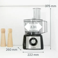 BOSCH - Robot multifonction noir et inox