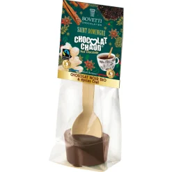 BOVETTI - Cuillère ''chocolat chaud'' Chocolat noir bio & épices chai 35g