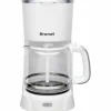 BRANDT - Cafetière électrique - blanc et silver - 1,8 l - 1100 w - 18 tasses