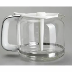 BRANDT - Cafetière électrique - blanc et silver - 1,8 l - 1100 w - 18 tasses