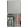 BREVILLIER'S CRETACOLOR - Coffret beaux arts cretacolor 15 articles graphite - silver box