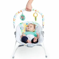 BRIGHT STARTS - Transat pour bébé vibrant safari fun