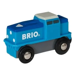 BRIO - Locomotive de fret bleue à pile