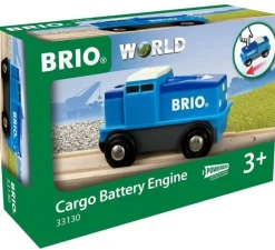 BRIO - Locomotive de fret bleue à pile