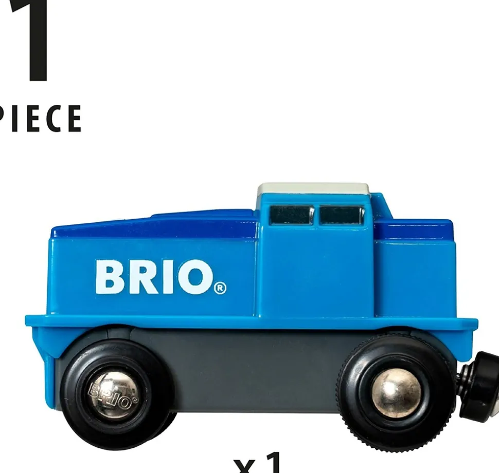 BRIO - Locomotive de fret bleue à pile