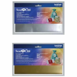 BROTHER - 8 feuilles de transfert métallisées 10 x 20 cm brother scanncut - or & argent