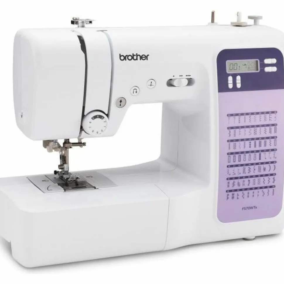 BROTHER - Machine à coudre électronique 70 points - enfile-aiguille - ecran lcd - touches de sélection - bras libre