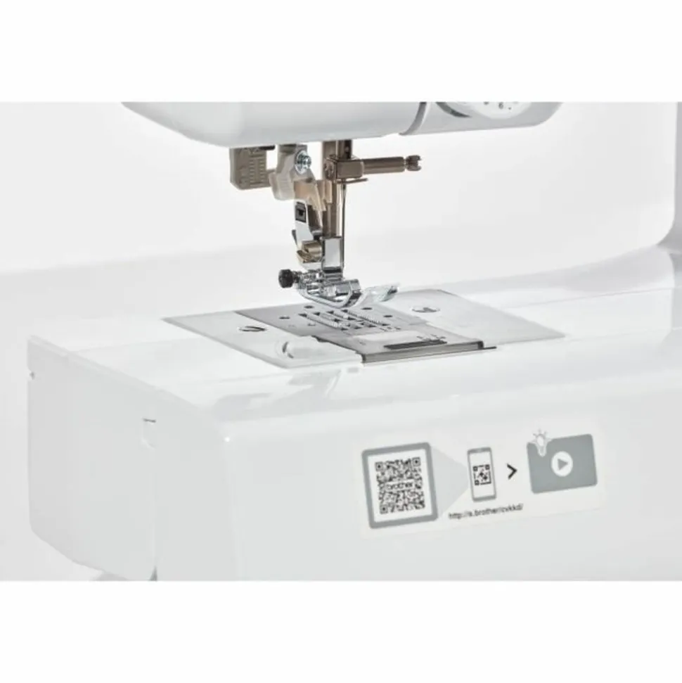 BROTHER - Machine à coudre électronique blanche 40 points de couture - systeme d'enfile-aiguille et écran lcd