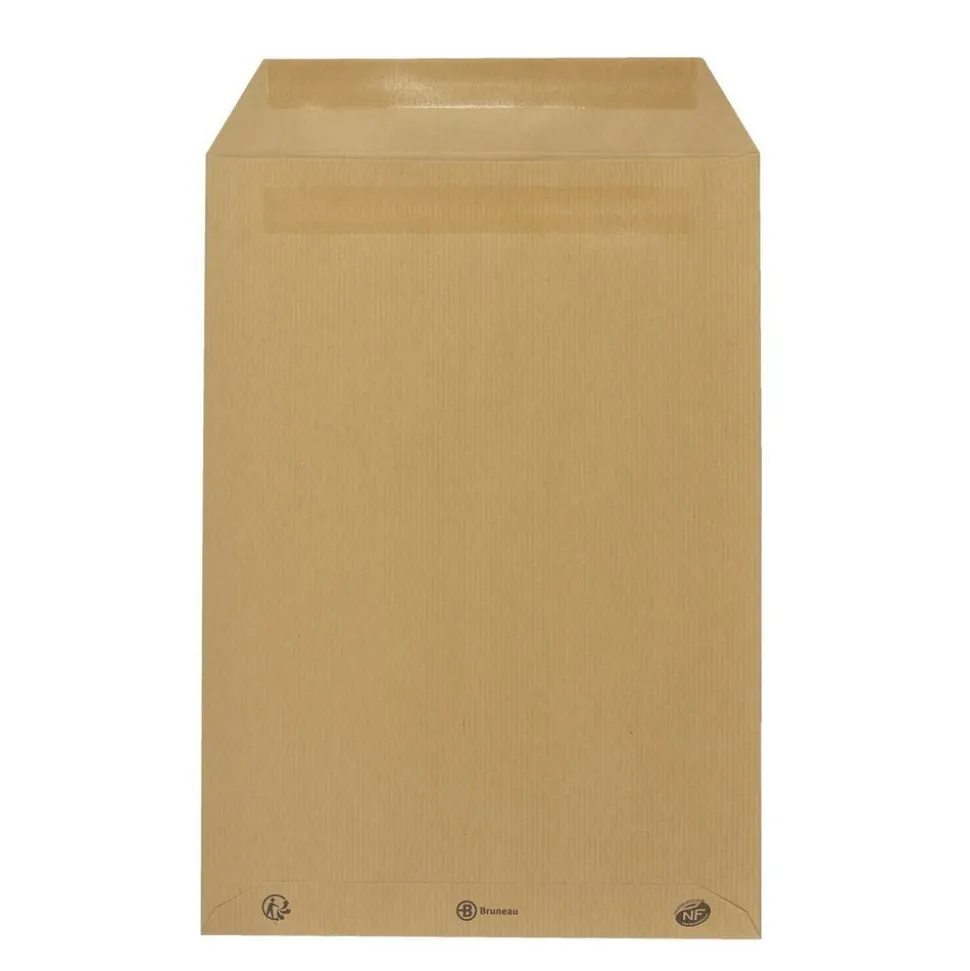 BRUNEAU - 10 enveloppes kraft 90 g - 22,9 x 32,4 cm