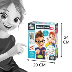 BUKI - Set de 12 modèles de Scoubidous à tisser