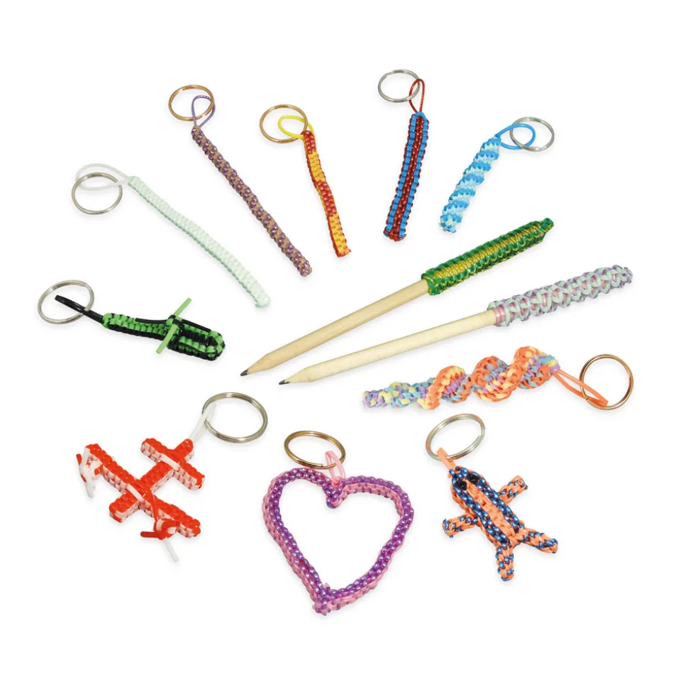 BUKI - Set de 12 modèles de Scoubidous à tisser