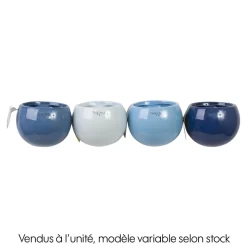 Cache-pot bleu magnétique, plusieurs coloris disponibles - D.8cm