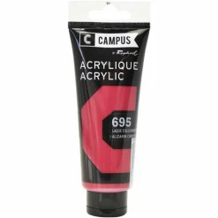CAMPUS - Peinture acrylique 100 ml - rose laque d'alizarine cramoisie n°695