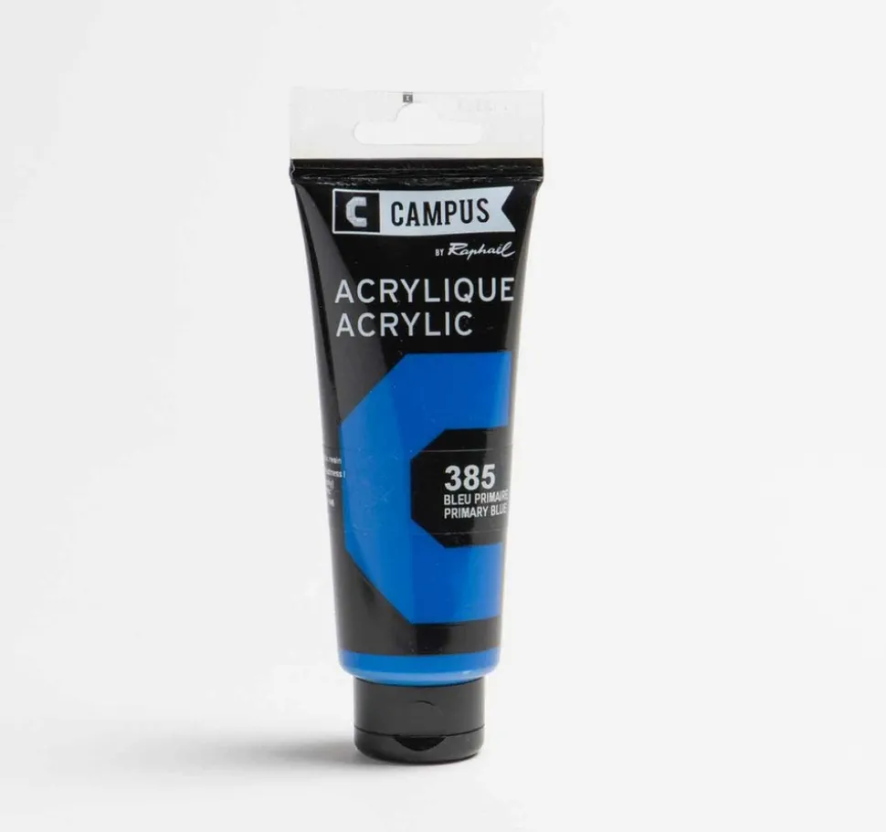 CAMPUS - Peinture acrylique 100 ml - bleu primaire n°385