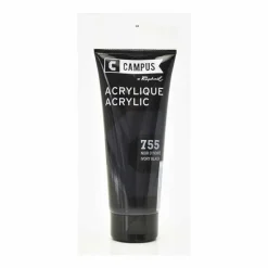 CAMPUS - Peinture acrylique 100 ml - noir d'ivoire n°755
