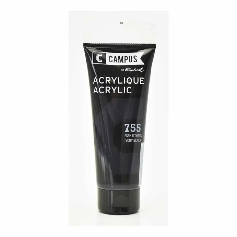 CAMPUS - Peinture acrylique 100 ml - noir d'ivoire n°755