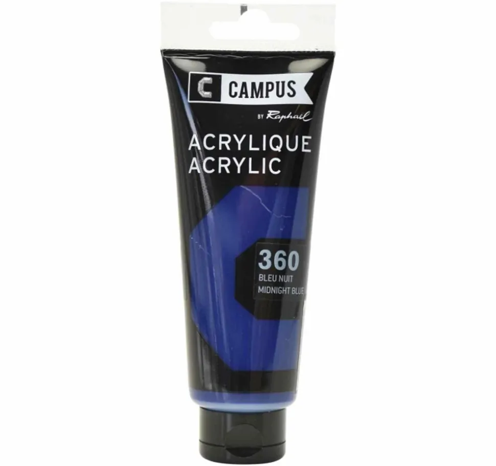 CAMPUS - Peinture acrylique 100 ml - bleu nuit n°360