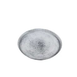 CERA-MIX - Soucoupe Nova ronde en plastique gris béton - D.33 cm