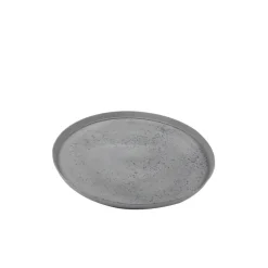 CERA-MIX - Soucoupe Nova ronde en plastique gris - D.33 cm