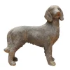 CHEHOMA - Statuette grand chien gris fibre verre 79x79x29cm