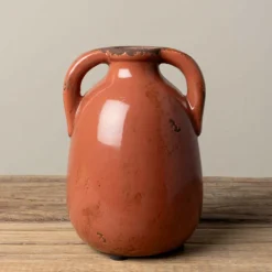 CHEHOMA - Vase à deux anses blush céramique 12x9cm