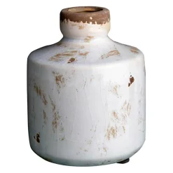 CHEHOMA - Vase bouteille blanc 14x11cm