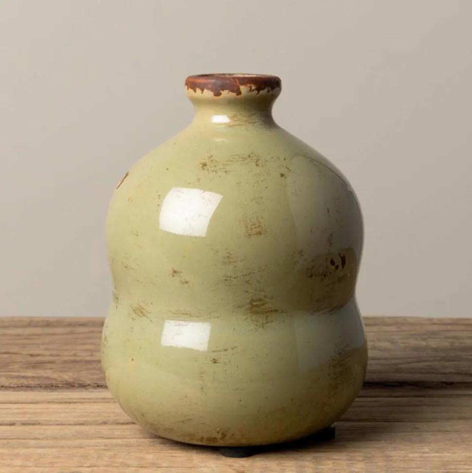 CHEHOMA - Vase bulles lichen céramique 13x9cm