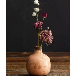 CHEHOMA - Vase céramique rose 9x10cm