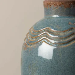 CHEHOMA - Vase gris bleu grâce 15x9cm