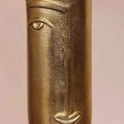 CHEHOMA - Vase haut face laiton doré 28x10x10cm