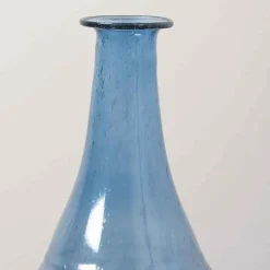 CHEHOMA - Vase ocean bleu verre 18x8x8cm