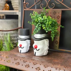 CHEMIN DE CAMPAGNE - ~ cache-pot "clown" ø.17.5 x 26.5cm