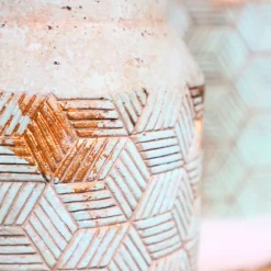 CHEMIN DE CAMPAGNE - ° vase en béton vert de gris ø14.5 x 24 cm