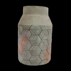 CHEMIN DE CAMPAGNE - ° vase en béton vert de gris ø15.5 x 20 cm