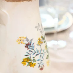 CHEMIN DE CAMPAGNE - Pichet vase en céramique beige 20 x 14 x 25 cm