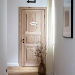 CHEMIN DE CAMPAGNE - Plaque de porte décorative vintage de toilettes en métal blanc 12x7cm