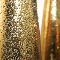 CHEMIN DE CAMPAGNE - Vase en céramique doré 16.5 x 45cm