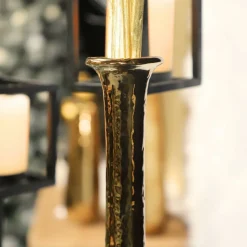 CHEMIN DE CAMPAGNE - Vase en céramique doré 23.5 x 51cm