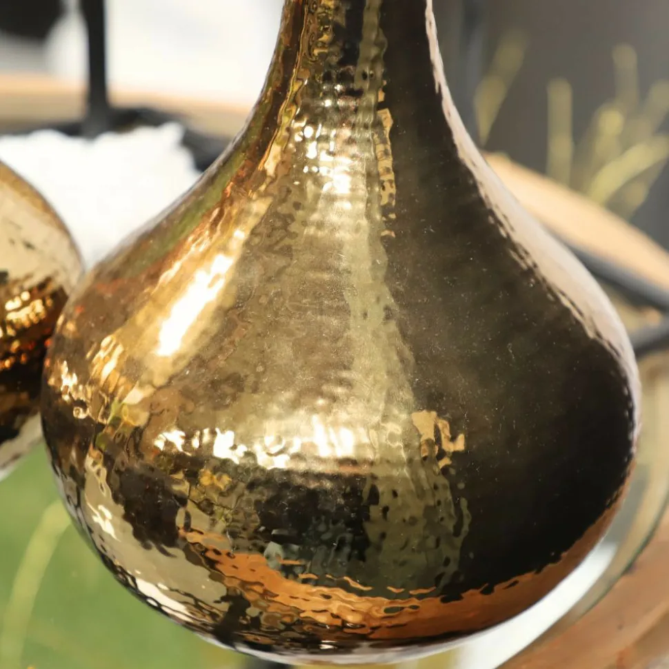 CHEMIN DE CAMPAGNE - Vase en céramique doré 23.5 x 51cm