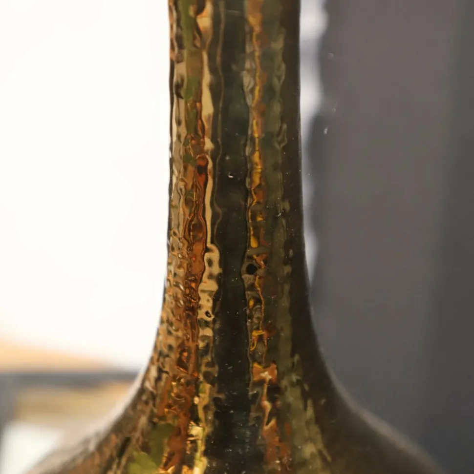 CHEMIN DE CAMPAGNE - Vase en céramique doré 19 x 43cm