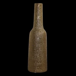 CHEMIN DE CAMPAGNE - Vase en céramique doré 14 x 51 ø ouv 4 cm