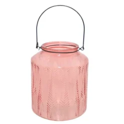 CHEMIN DE CAMPAGNE - Vase "chevron" avec anse métallique - gm