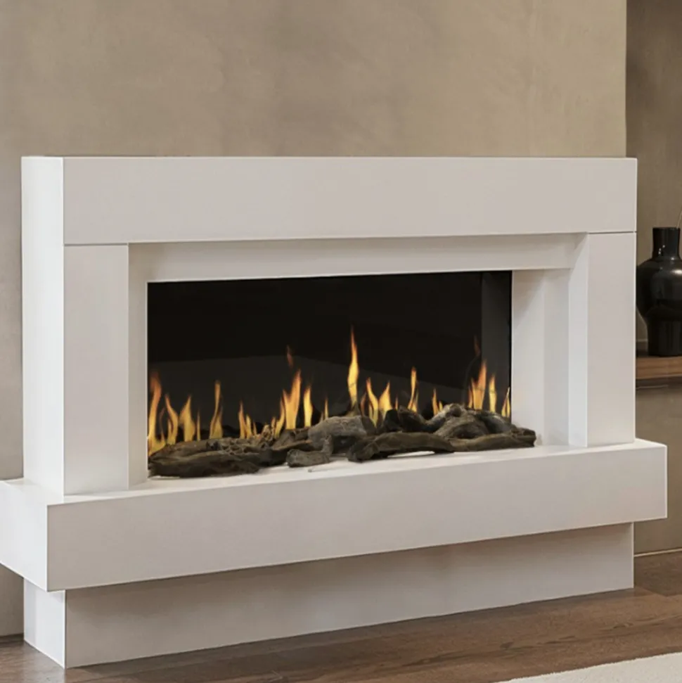 Chemin'arte cheminée électrique 2000w blanche - 264