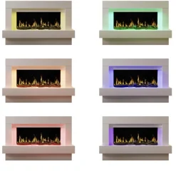 Chemin'arte cheminée électrique 2000w blanche - 264